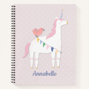  roze artikel van Unicorn Girl over schrijven en t Notitieboek