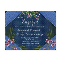 Roze arty Flowers op Blue-wood texture Verloving