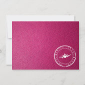 Roze Aruba Bedankkaart (Achterkant)