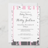 Roze Aspen Trees Baby shower Kaart (Voorkant)
