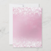 Roze Assepoester Glas Slipper Quinceanera Kaart (Achterkant)