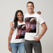 Roze Aster Boeket: Barokke verlichting. T-shirt (Unisex)