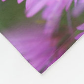 Roze Aster Flowers Abstract gepersonaliseerd Fleece Deken (Hoek)