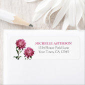 Roze Aster retour adres label (Insitu)