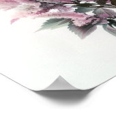 Roze Astilbe Flower Art Print Poster (Hoek)