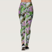 roze astilbe grijs leggings (Achterkant)