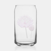 Roze Astrantia Bloem Bloemstuk Blikvorm Glas (Achterkant)