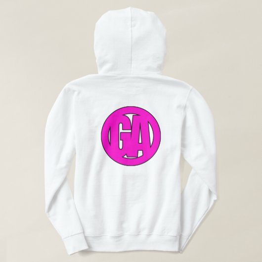 Roze, astronaut. [Heren] Hoodie (Design achterkant)
