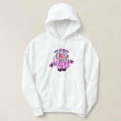 Roze, astronaut. [Heren] Hoodie (Design voorkant)