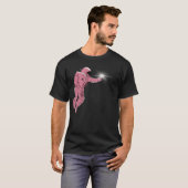 Roze astronaut t-shirt (Voorkant volledig)