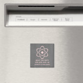 Roze atoomalkboard Save the Date Magnet (Insitu (Vaatwasser))