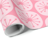 Roze atoomStippen uit de Mideeuw Modern Patroon in Cadeaupapier (Rol Hoek)