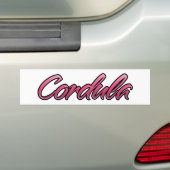 Roze Aufkleber Sticker (Op auto)