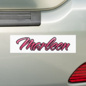 Roze Aufkleber-Sticker Bumpersticker (Op auto)