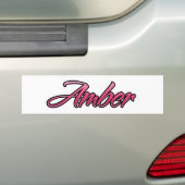 Roze Aufkleber-Sticker Bumpersticker (Op auto)
