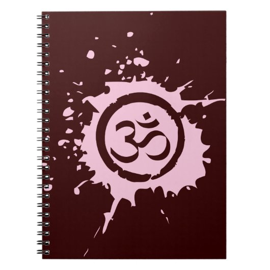 Roze Aum Organic Planet Notitieboek Journal (Voorkant)