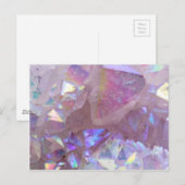 Roze Aura Crystals Briefkaart (Voorkant / Achterkant)