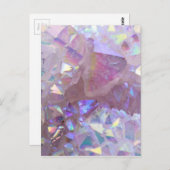 Roze Aura Crystals Briefkaart (Voorkant / Achterkant)
