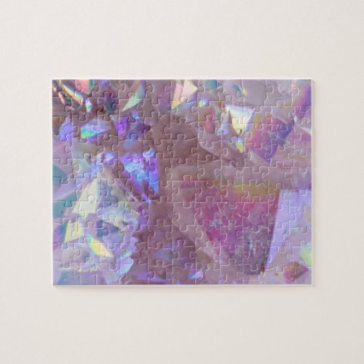 Roze Aura Crystals Legpuzzel (Horizontaal)