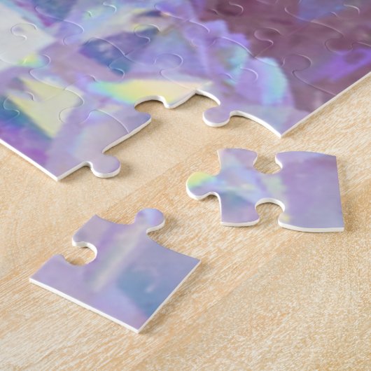 Roze Aura Crystals Legpuzzel (Zijkant)