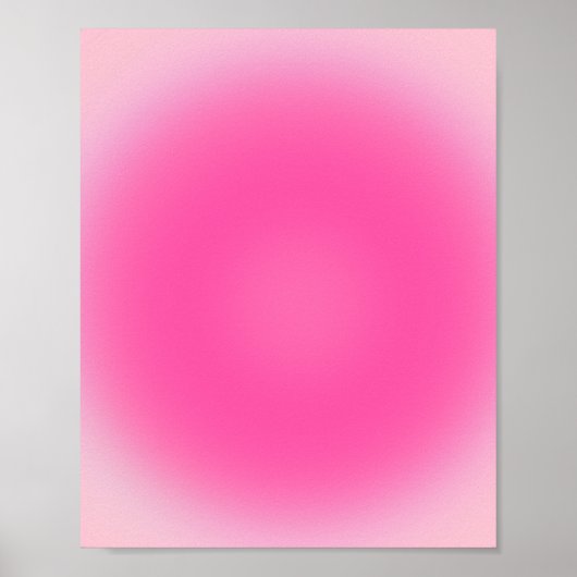 Roze aura gradient poster (Voorkant)