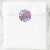 Roze Aura kristallen Ronde Sticker (Tas)