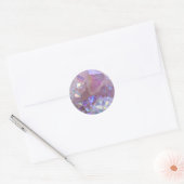 Roze Aura kristallen Ronde Sticker (Envelop)