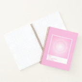 Roze Aura Swatch Engel Nummer Notitieboek (Binnen)