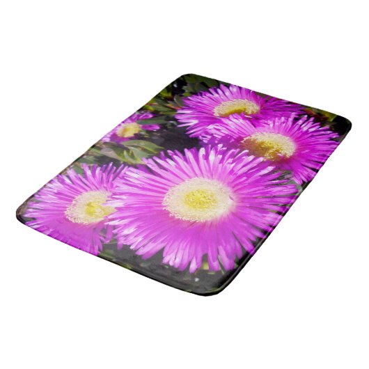 Roze Aussie Rambler Pigface Bloem, Badmat (Gekanteld)