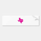Roze Austin, Texas Bumpersticker (Voorkant)