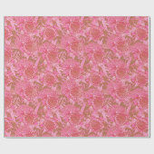 Roze Australische protea en Waratah Pattern Cadeaupapier (Vlak)