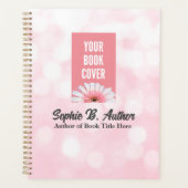 Roze Auteur Planner Met Boek Hoesje Afbeelding (Voorkant)