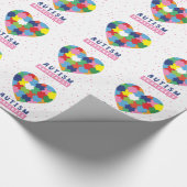 roze autisme cadeaupapier (Hoek)
