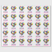 roze autisme cadeaupapier (Vlak)