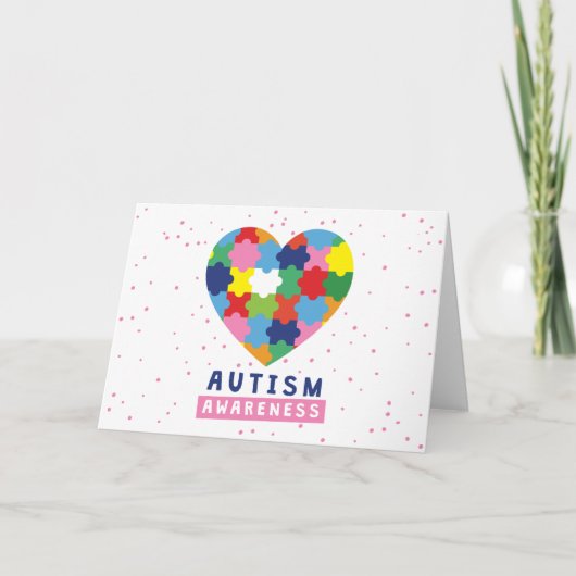 roze autisme kaart (Voorkant)