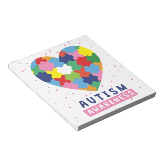 roze autisme notitieblok (Schuin)