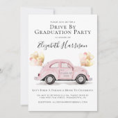 Roze auto-Afstuderen per partij Kaart (Voorkant)