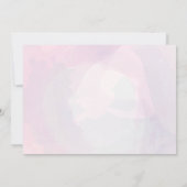 Roze auto-ballonnen rijden door Baby shower Kaart (Achterkant)