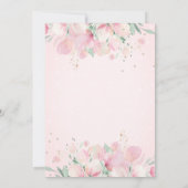 Roze auto Cadeaus - Florence drive by Baby shower Kaart (Achterkant)