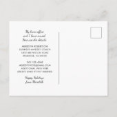 Roze Auto Kerstboom Glitter Nieuw Huis Kantoor Aankondigingskaart (Achterkant)