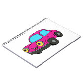 Roze auto notitieboek (Linkerzijde)