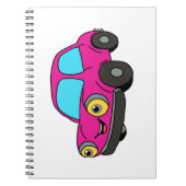 Roze auto notitieboek (Voorkant)