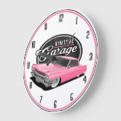  roze autobus grote klok (Hoek)