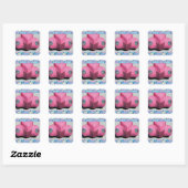 Roze autosticker vierkante sticker (Vel)