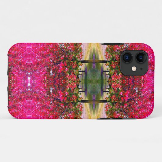 Roze Autumn landschap, roze bladeren Case-Mate iPhone Case (Achterkant (horizontaal))
