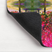 Roze Autumn landschap, roze bladeren Muismat (Hoek)