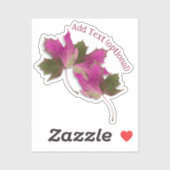 Roze Autumn Leaves Sticker (Vel)