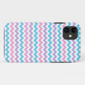  roze, auve, Turquoise, witte Chevrons Case-Mate iPhone Case (Achterkant (horizontaal))