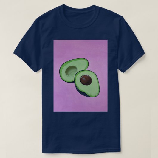 Roze Avocado Classic TShirt (Design voorkant)