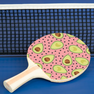 Roze Avocado Pattern Tafeltennisbatje
